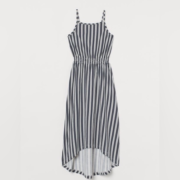 H&M Dresses Hm Basics Organic Cotton Striped Maxi Dress Poshmark